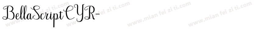 BellaScriptCYR字体转换