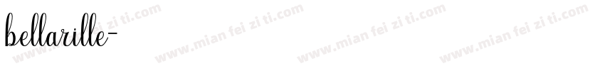 bellarille字体转换