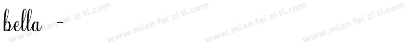 bella字库字体转换