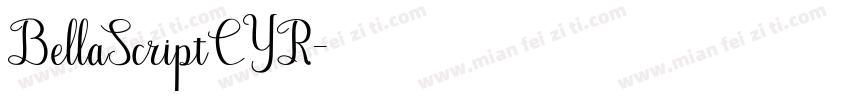 BellaScriptCYR字体转换