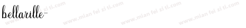 bellarille字体转换