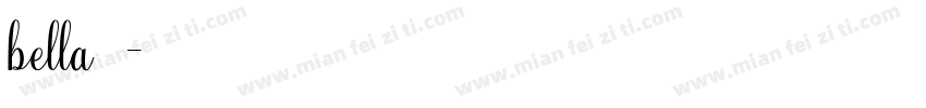 bella字体字体转换