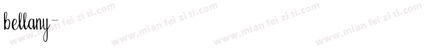 bellany字体转换