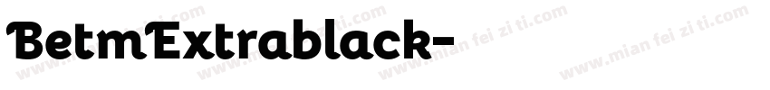 BetmExtrablack字体转换