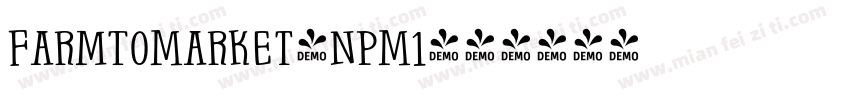 FarmToMarket-nPM1字体转换