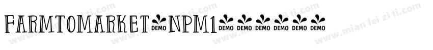 FarmToMarket-nPM1字体转换