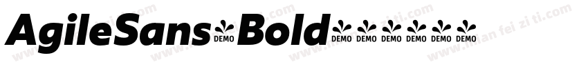 AgileSans-Bold字体转换