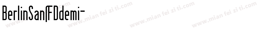 BerlinSansFDdemi字体转换