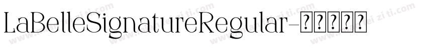 LaBelleSignatureRegular字体转换