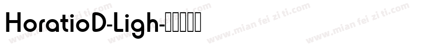 HoratioD-Ligh字体转换