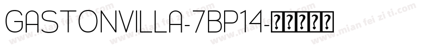 GastonVilla-7BP14字体转换