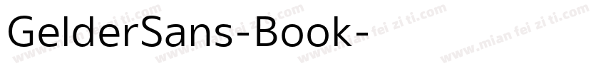 GelderSans-Book字体转换