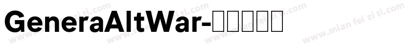 GeneraAltWar字体转换