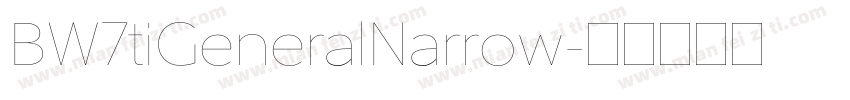 BW7tiGeneralNarrow字体转换