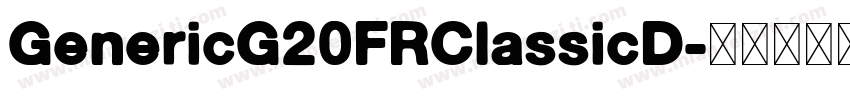 GenericG20FRClassicD字体转换