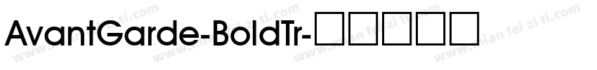 AvantGarde-BoldTr字体转换