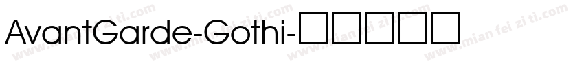 AvantGarde-Gothi字体转换