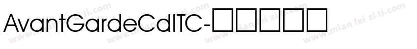 AvantGardeCdITC字体转换