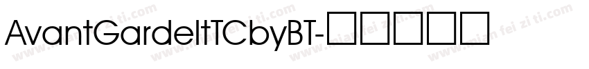AvantGardeItTCbyBT字体转换