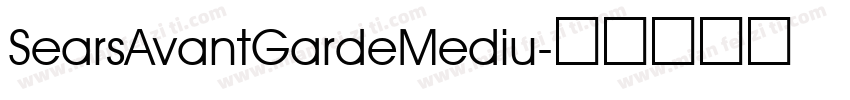 SearsAvantGardeMediu字体转换