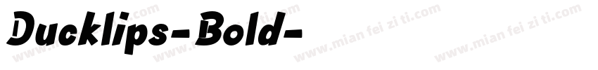 Ducklips-Bold字体转换