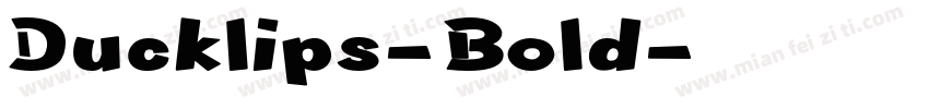 Ducklips-Bold字体转换