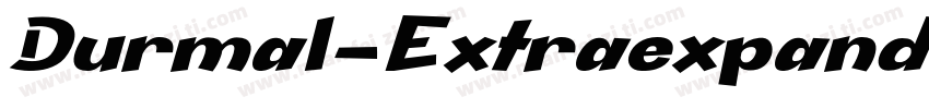 Durmal-Extraexpanded字体转换
