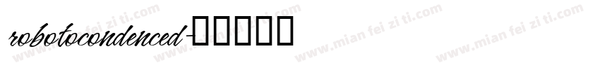 robotocondenced字体转换