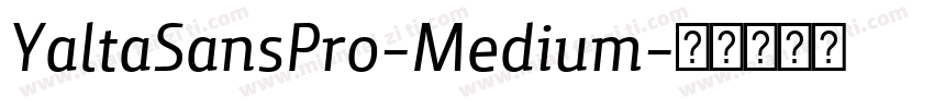 YaltaSansPro-Medium字体转换
