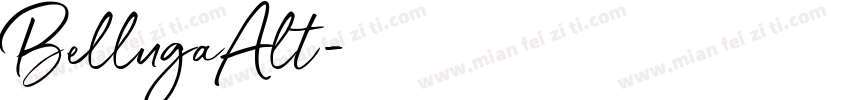BellugaAlt字体转换