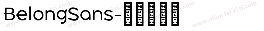 BelongSans字体转换