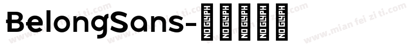 BelongSans字体转换