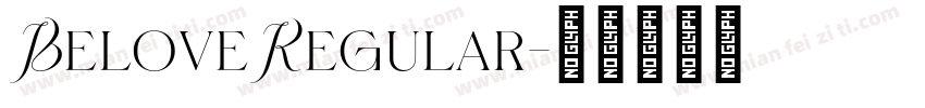 BeloveRegular字体转换