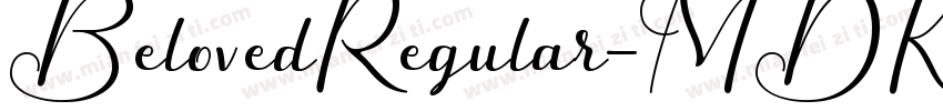 BelovedRegular-MDKY字体转换