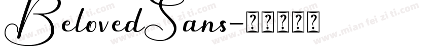 BelovedSans字体转换