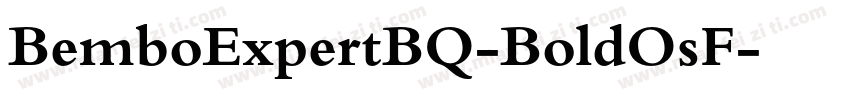 BemboExpertBQ-BoldOsF字体转换