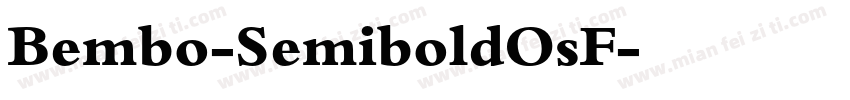 Bembo-SemiboldOsF字体转换