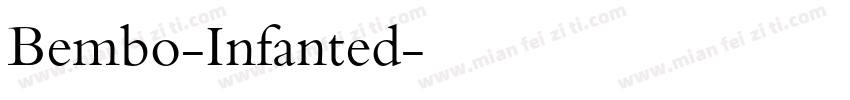 Bembo-Infanted字体转换