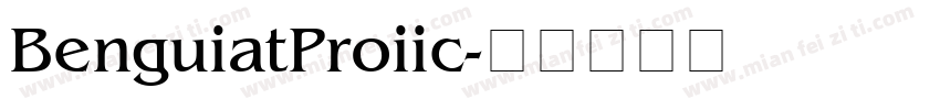 BenguiatProiic字体转换