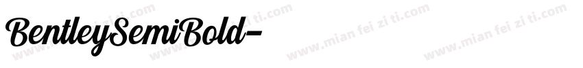 BentleySemiBold字体转换