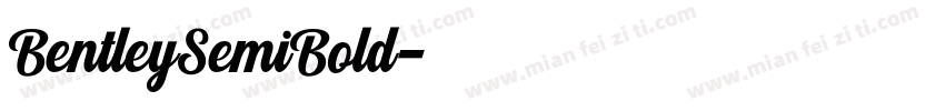 BentleySemiBold字体转换