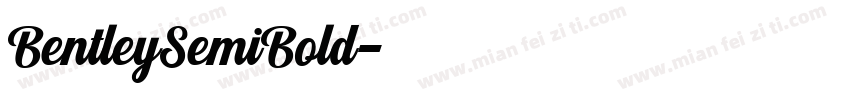 BentleySemiBold字体转换