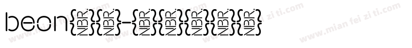 beon字库字体转换