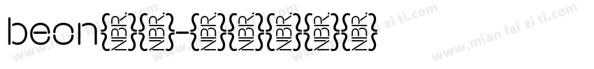 beon字库字体转换