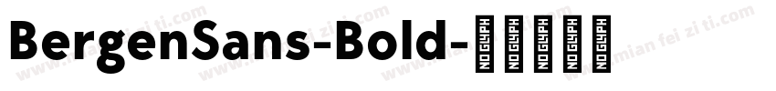 BergenSans-Bold字体转换