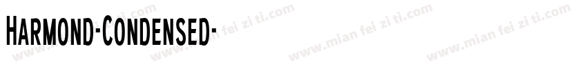Harmond-Condensed字体转换