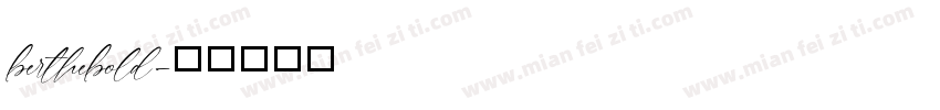 berthebold字体转换