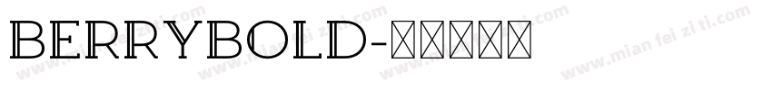 BERRYBOLD字体转换