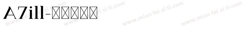 A7ill字体转换