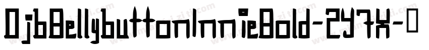 DjbBellybuttonInnieBold-2Y7X字体转换
